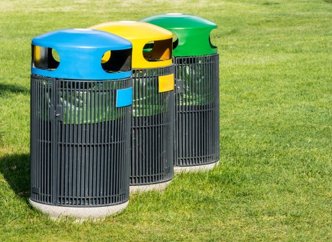 Furniture being recycled at a local Belmont facility